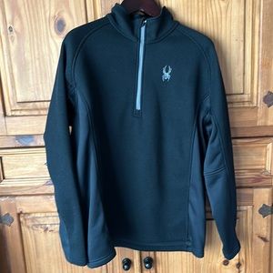 Spyder 1/2 zip pull over sweater waffle fleece lined